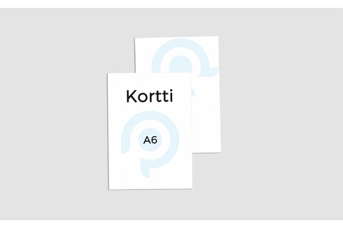 Kortti A6, Kaksipuolinen