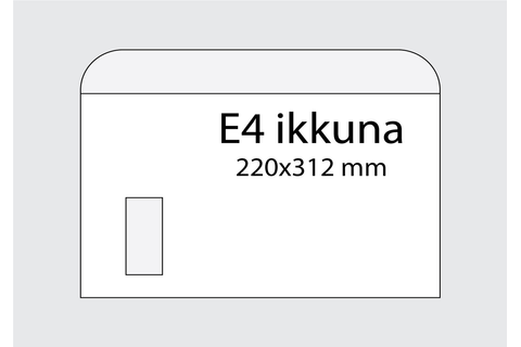 E4 Kirjekuori Ikkunalla